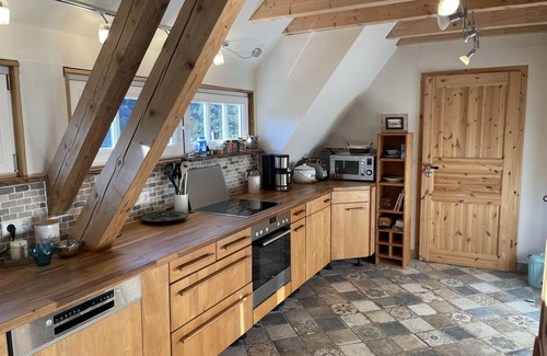Forbach Apartment | Idyllic Eulennest Apartment with Lake View & Spa Amenities