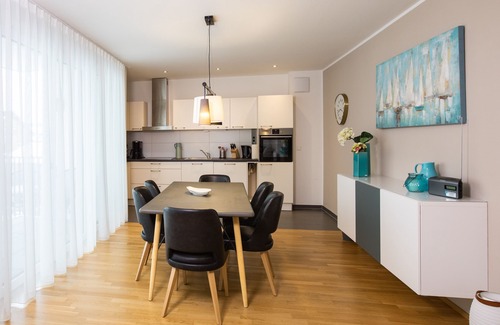 Fischbach Apartment | Oceanfront Apartment "Säntis" with Pool & Breakfast Included