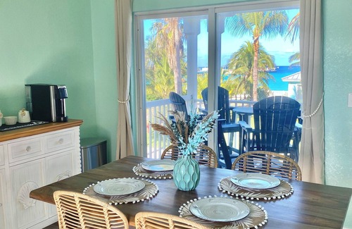 Alice Town Condo | New! Beautiful "Bahamas Sunset" Ocean View! Walk to Pool/Casino! Private Beach