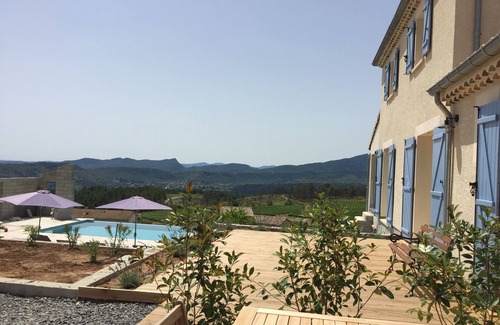 Chambonas Villa | Modern Villa with Overflow Pool and Breathtaking Views