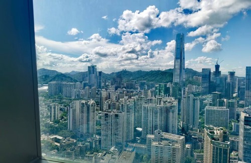 Luohu Apartment | New CBD high-rise 3-brm LOFT, Huaxun Center, Luohu