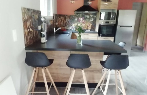 Husseren-Wesserling House | Relaxing Spa Chalet with Ocean View for 9 Guests