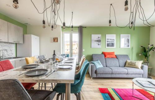 La Glaciere Apartment | Bright New F5 Neuf Hotel Near Michelin Headquarters