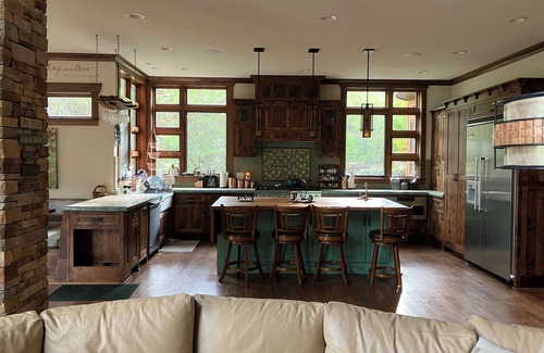 Cullowhee House | Scenic Lakefront Home with Waterfall & Mountain Views
