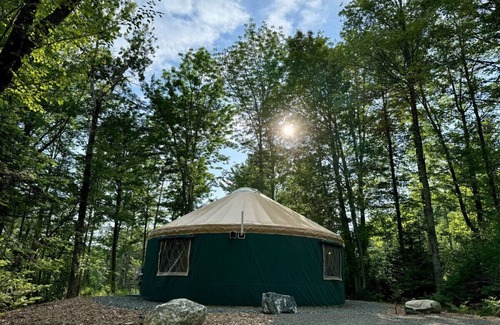 Bar Harbor RV Rental | New luxurious 24’ yurt located in Bar Harbor, Maine with access to Northeast Creek