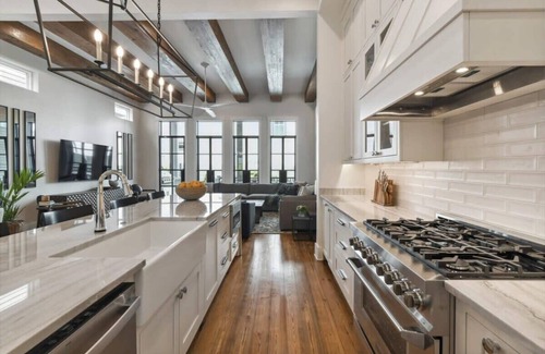 Faubourg Lafayette House | Elegant Home with Heated Pool and Inviting Hot Tub