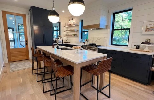 New Buffalo House | Elegant Home Steps to Downtown with Pool and Spa Amenities