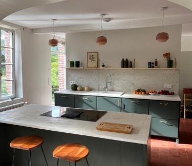 Martin-Eglise House | Idyllic Maison Normande by the River with Family Amenities