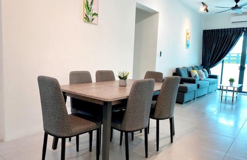 Central Seberang Perai Apartment | Modern 3-Room Suite for Families at Meritus Perai