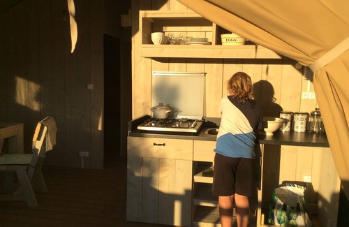 Saint-Cassien RV Rental | Experience Monpazier Glamping: Family Safari Tent Retreat