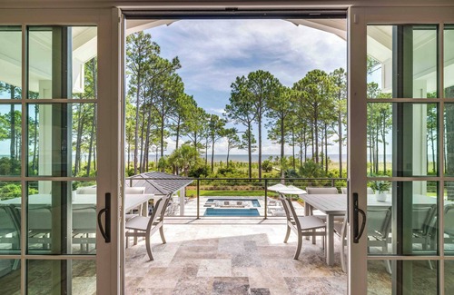 Sea Pines House | Seaside Estate with Pool & Ocean View for 16 Guests