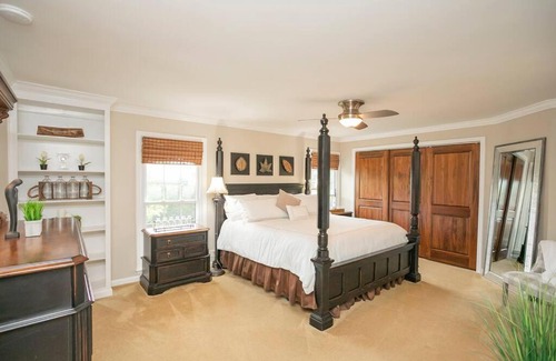 Franklin House | Inviting Outdoor Oasis with Pool, Hot Tub & Firepit