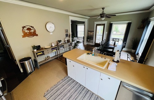 East Jordan House | Lake Charlevoix Retreat with Private Dock & Golf Cart Access