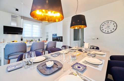 Oprtalj Villa | Modern Retreat with Heated Pool near Istria's Bike Trails