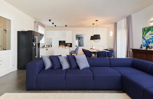 Oprtalj Villa | Modern Retreat with Heated Pool near Istria's Bike Trails