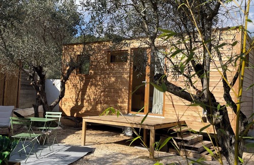 Mouries Cabin | NEW Tiny House des Oliviers with private Jacuzzi