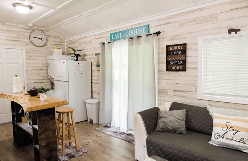Salt Lick Cabin | Exceptional Tiny Lake Home with Pool & Kid-Friendly Amenities