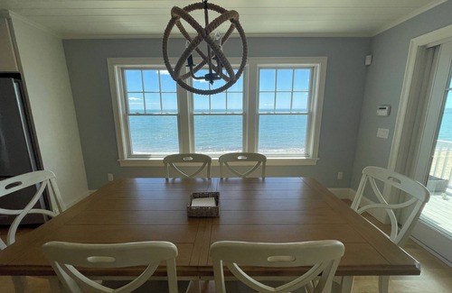 Popponesset House | New to market Ocean Front Gem steps to Beach! 25 minutes from cape bridges.