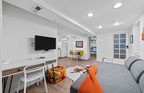 City Park West Apartment | Stylish Urban Nest in Uptown Denver with Hot Tub & Spa