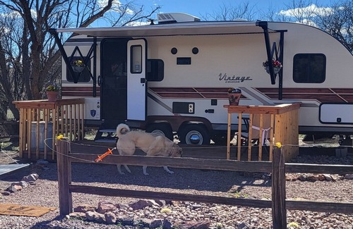 Sonoita House | Charming Vintage Trailer Retreat on Scenic Horse Ranch