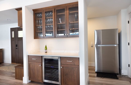 Cameron House | New Construction Beachfront Home with Dock and Hot Tub