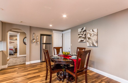 West End Apartment | Bright and Inviting Daylight Basement with Family Amenities