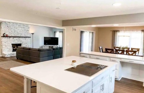 Johnsburg House | Remodeled Retreat in Pistakee Bay with Pool & Spa