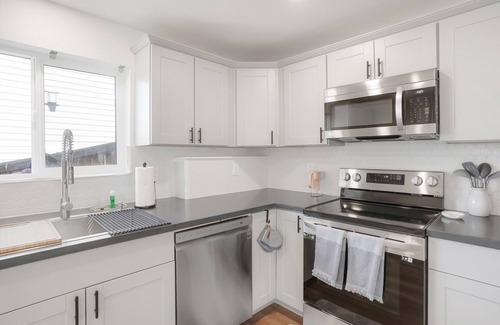 Parker Apartment | Modern Walkout Basement with Private Entry and Full Kitchen