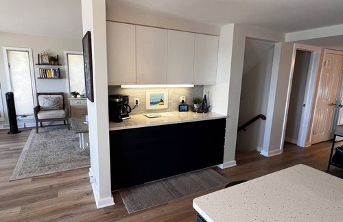 Montague Cottage | Renovated Cottage with Private Lake Michigan Beach & Spa