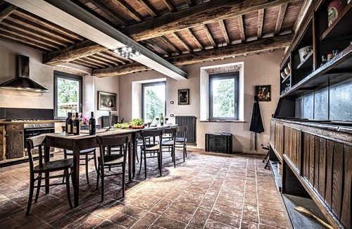 Monticiano Villa | Renovated Farmhouse Retreat with Pool in Scenic Tuscany