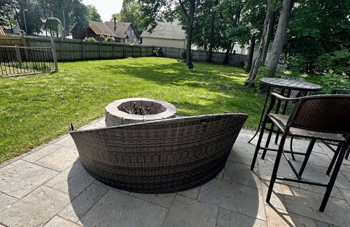 Center House | Pet-Friendly Haven: Renovated Home with Firepit & Patio