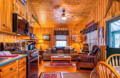 Rangeley Plantation Cabin | Experience Niboban Cabin 5 with Lake Views and Fire Pit