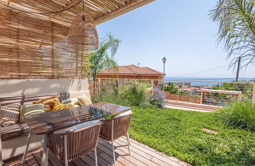 San Lorenzo al Mare Apartment | Inviting Apartment for 4 with Pool, Ocean View & Parking