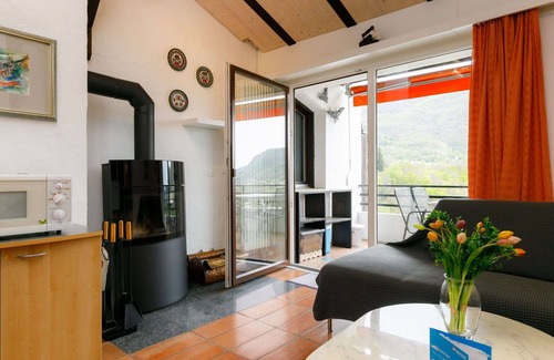 Capriasca Apartment | Cozy Apartment with Pool, Balcony & Panoramic Views