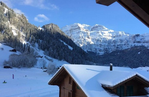 Lenk Apartment | Nice apartment for 4 guests with WIFI, TV, balcony and parking