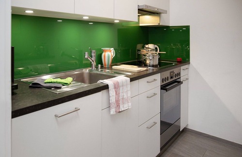 Falera Apartment | Nice apartment for 5 guests with pool, WIFI, TV, balcony, panoramic view and parking