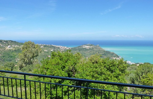 Capo d'Orlando Apartment | Inviting Apartment with Pool and Ocean Views in Capo d'Orlando