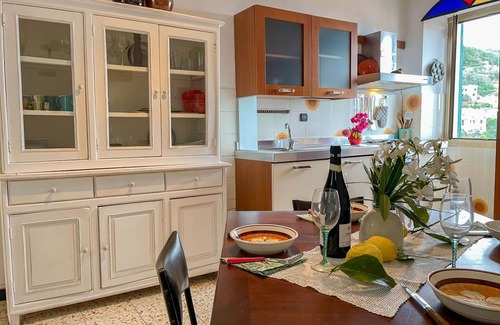 Pietrabruna House | Inviting Villa Apartment for 6 with Oceanfront Views