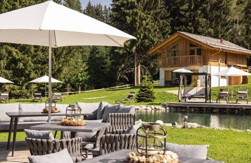 Tamsweg Ski Chalet | Charming Wölting Chalet with Natural Swimming Pond & Spa