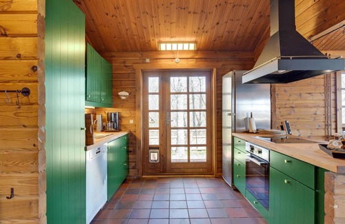 Frederikshavn House | Cozy Log Cabin Retreat with Sauna and Panoramic Views
