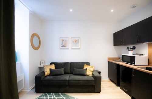 Terreaux - Bat d'argent Apartment | Cozy Studio Near Hôtel de Ville with Kitchen & Breakfast