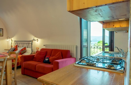 Zorzino Apartment | Scenic Lake View Studio at Zorzino Castle - Pet Friendly