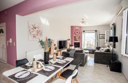 Khelmata Apartment | Stunning Nikos Apartments with Panoramic Views & Family-Friendly