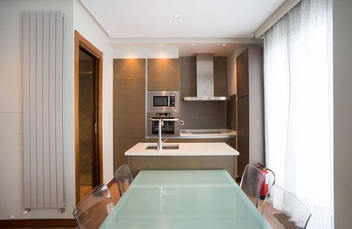 San Sebastian Centro Apartment | Beachfront Bliss: Niza La Concha with Ocean Views