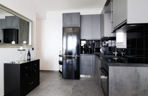 Corfu House | Elegant Noir Luxury Suite with Ocean View and Private Pool