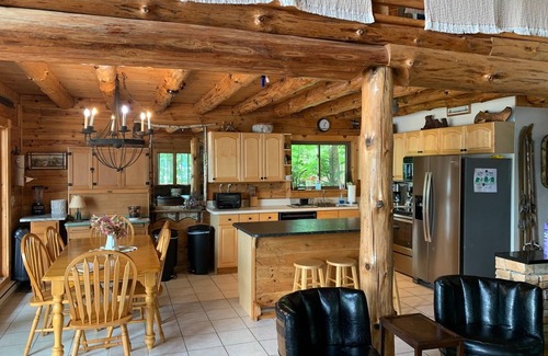 Ticonderoga House | Waterfront Log Home at Northern Lake George - Guest Rated 10/10