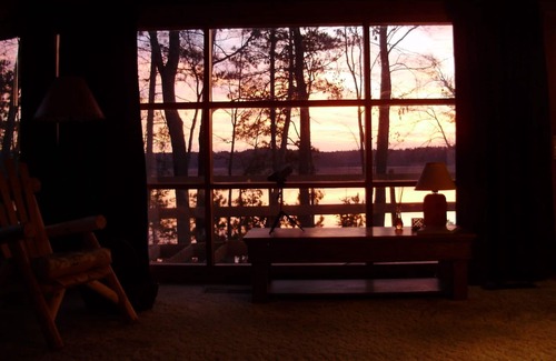 Conover Cabin | Lakefront Northwoods Cabin with Private Pier & Hot Tub