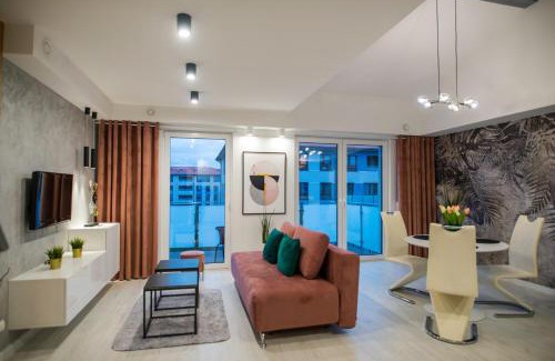 Biskupiec Apartment | Modern Loft Apartment with Garage - Rated 9.9/10!