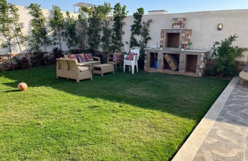 Mobarak City Villa | Relax at Nubian Villa with Private Pool and Pet-Friendly Amenities