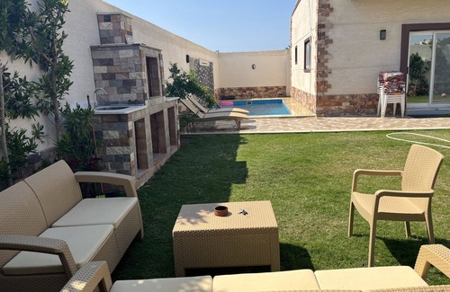 Mobarak City Villa | Relax at Nubian Villa with Private Pool and Pet-Friendly Amenities